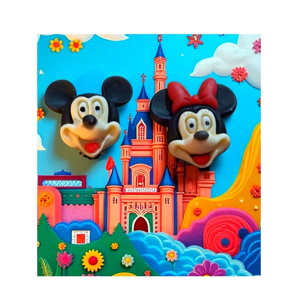 Mickey & Minnie Earrings-1 inch